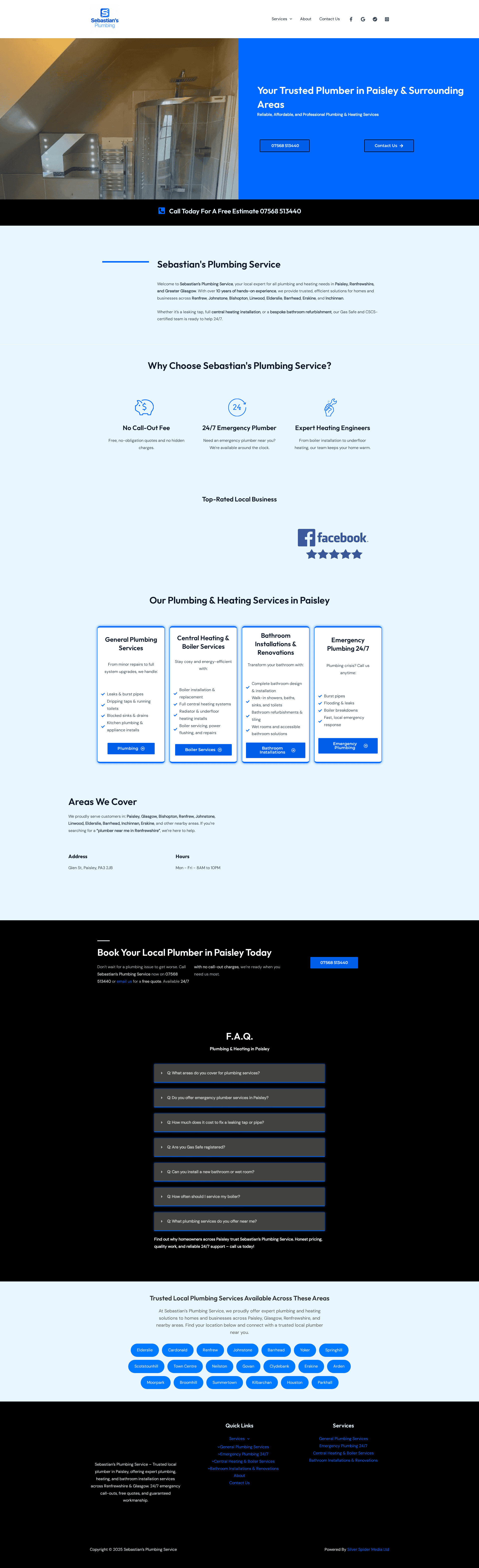 Sebastian The Plumber Website